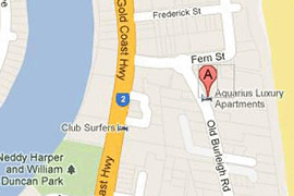 Click to see Google Map of Surfers Paradise, Gold Coast